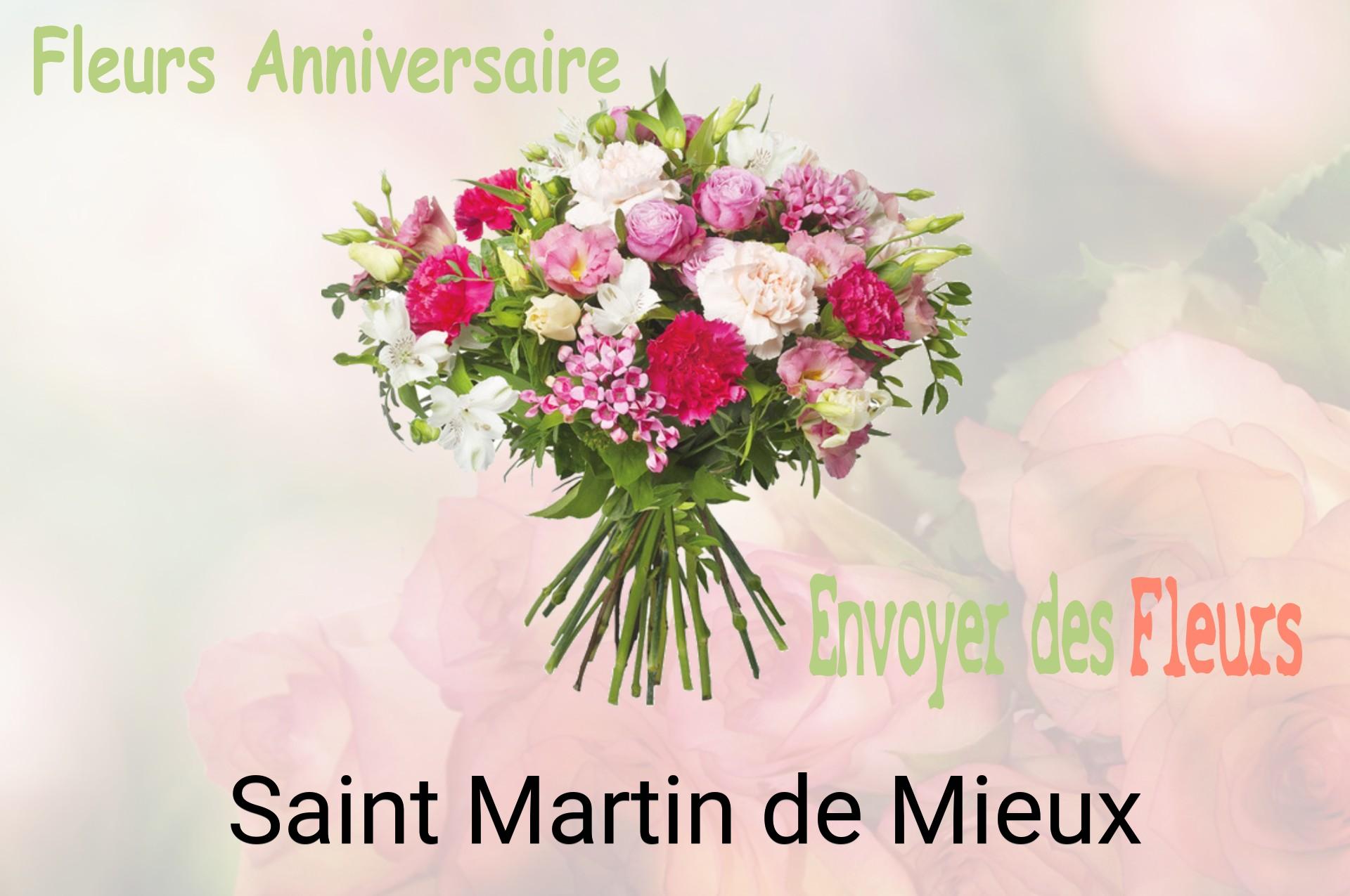 Bouquet de fleurs d’anniversaire livré à Saint-Martin-de-Mieux