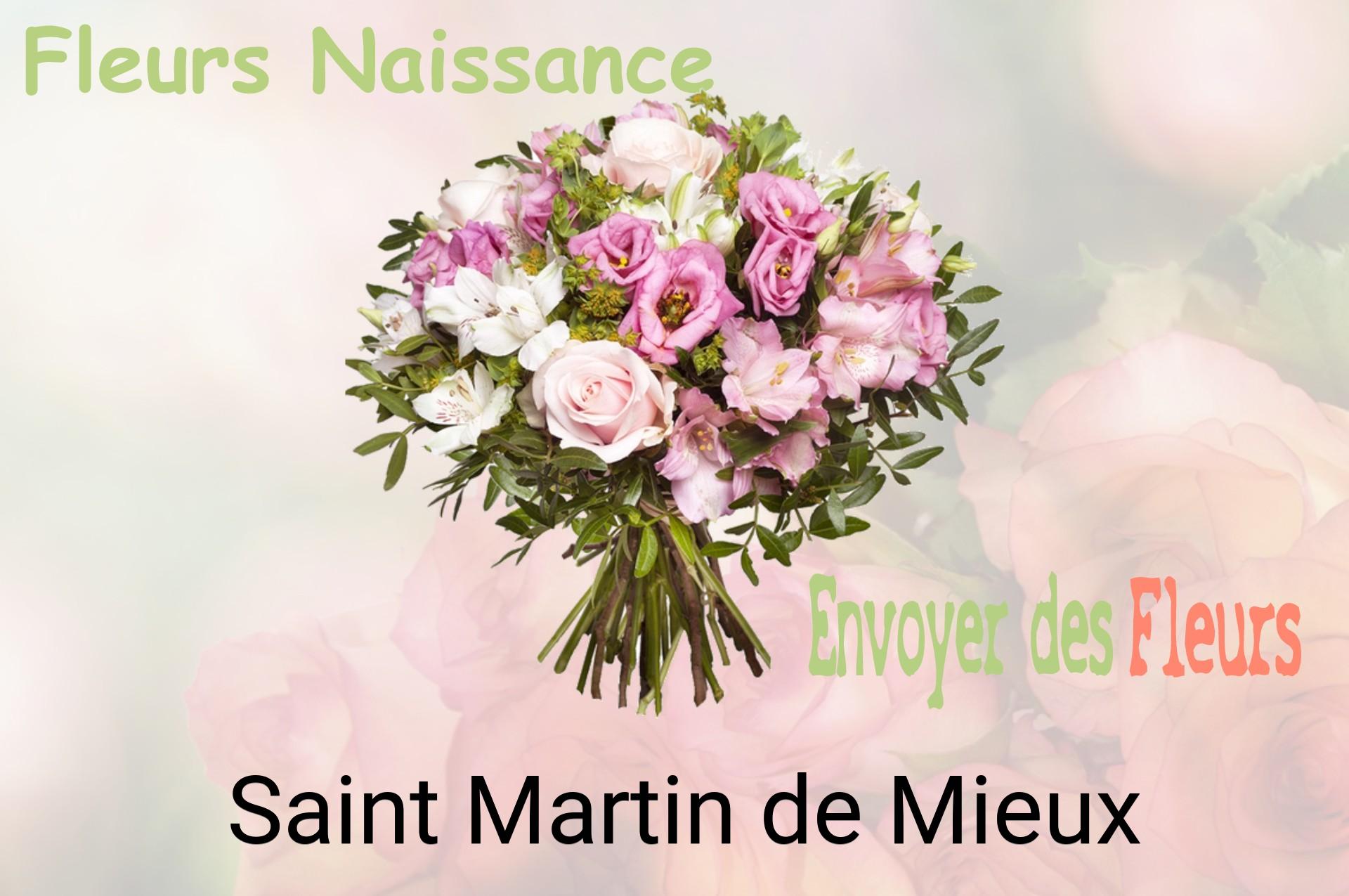 Bouquet de fleurs de naissance livré à Saint-Martin-de-Mieux